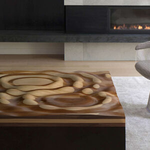 Water Ripple Wood Panel